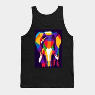 colorful elephant ini pop art Design Tank Top